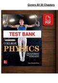 College Physics Test Bank Exam 2026 &lpar;PDF&rpar; &vert; Physics &vert; Science Program