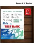 Community & Public Health Nursing Test Bank Exam 2026 &lpar;PDF&rpar; &vert; Nursing &vert; Nursing Program