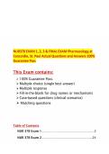 NUR378 EXAM 1&comma; 2&comma; 3 & FINAL EXAM Pharmacologỵ at Concordia&comma; St&period; Paul Actual Questions and Answers 100- Guarantee Pass&period;pdf