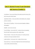 Unit 5&colon; Skeletal System Exam Questions and Answers Graded A&plus;