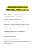Anatomy Skeletal System Exam Questions and Answers Graded A&plus;