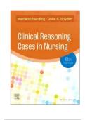 Test Bank for Clinical Reasoning Cases in Nursing&comma; 8th Edition &ndash; Harding & Snyder &vert; Latest Edition 2025&sol;2026