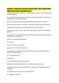 SCRIBE U UPDATED EXAM EVALUATION TEST QUESTIONS AND SOLUTIONS GUARANTEE