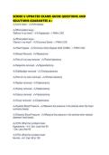 SCRIBE U UPDATED EXAMS GUIDE QUESTIONS AND SOLUTIONS GUARANTEE 