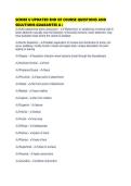 SCRIBE U UPDATED END OF COURSE QUESTIONS AND SOLUTIONS GUARANTEE