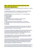 NR574 UPDATED PRACTICE EXAM QUESTIONS AND SOLUTIONS GUARANTEE 