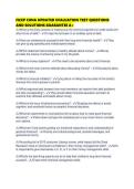 FICEP CUNA UPDATED EVALUATION TEST QUESTIONS AND SOLUTIONS GUARANTEE