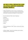 SAR TECH III FINAL PREPARATION GUIDE  2026 ACTUAL QUESTIONS GUARANTEED  ANSWERS GRADED A&plus;