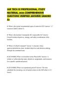 SAR TECH III PROFESSIONAL STUDY  MATERIAL 2026 COMPREHENSIVE  QUESTIONS VERIFIED ANSWERS GRADED  A&plus;