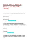 NUR 102 - QUIZ &vert;&vert; EXAM COMPLETE QUESTIONS AND 100&percnt; CORRECT ANSWERS &vert;&vert; VERIFIED EXAM QUESTIONS &vert;&vert; 100&percnt; PASS