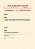 CRPC Exam- Prep & Study Guide &vert; 330 Questions with Verified Answers&vert; 100&percnt; Correct &vert; Already Graded A&plus; &vert; Latest 2026&sol;2027 Update&period; 