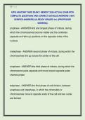 IUPUI ANATOMY YARD EXAM 1 NEWEST 2026 ACTUAL EXAM WITH  COMPLETE QUESTIONS AND CORRECT DETAILED ANSWERS &lpar;100&percnt;  VERIFIED ANSWERS&rpar; &vert;ALREADY GRADED A&plus;&vert; &vert;&vert;PROFESSOR  VERIFIED&vert;&vert;