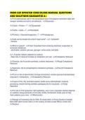 FNDH 620 UPDATED CORE EXAMS MANUAL QUESTIONS AND SOLUTIONS GUARANTEE