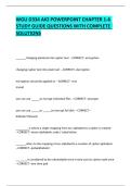 WGU D334 AIO POWERPOINT CHAPTER 1-6  STUDY GUIDE QUESTIONS WITH COMPLETE SOLUTION