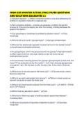FNDH 620 UPDATED ACTUAL FINAL PAPER QUESTIONS AND SOLUTIONS GUARANTEE