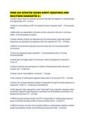 FNDH 620 UPDATED EXAMS SCRIPT QUESTIONS AND SOLUTIONS GUARANTEE