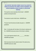 IUPUI ANATOMY YARD EXAM 2 NEWEST 2026 ACTUAL EXAM WITH  COMPLETE QUESTIONS AND CORRECT DETAILED ANSWERS &lpar;100&percnt;  VERIFIED ANSWERS&rpar; &vert;ALREADY GRADED A&plus;&vert; &vert;&vert;PROFESSOR  VERIFIED&vert;&vert;