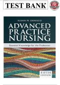 Full Test Bank&colon; Advanced Practice Nursing&colon; Essential Knowledge for the Profession&comma; 5th Edition &vert; Susan M&period; DeNisco &vert; Complete Chapter-by-Chapter Coverage &vert; Verified Questions & Correct Answers &vert; Detailed Rationales &sol; Explanations &vert; Graduate & DNP Level &vert; U