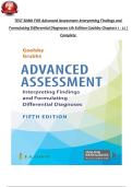 Full Test Bank&colon; Advanced Assessment&colon; Interpreting Findings and Formulating Differential Diagnoses&comma; 5th Edition &vert; Mary Jo Goolsby & Laurie Grubbs &vert; Complete Chapter-by-Chapter Coverage &vert; Verified Questions & Correct Answers &vert; Detailed Rationales &sol; Explanat