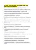 HFT4502 UPDATED FINAL PAPER QUESTIONS AND SOLUTIONS GUARANTEE 