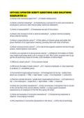 HFT4502 UPDATED SCRIPT QUESTIONS AND SOLUTIONS GUARANTEE