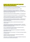 OSTOMY CARE UPDATED EXAM SCRIPT QUESTIONS AND SOLUTIONS GUARANTEE