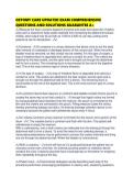 OSTOMY CARE UPDATED EXAM COMPREHENSIVE QUESTIONS AND SOLUTIONS GUARANTEE