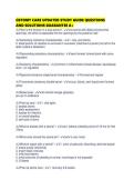 OSTOMY CARE UPDATED STUDY GUIDE QUESTIONS AND SOLUTIONS GUARANTEE