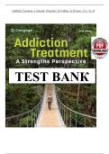 Full Test Bank&colon; Addiction Treatment&colon; A Strengths Perspective&comma; 5th Edition &vert; Katherine van Wormer & Diane Rae Davis &vert; Complete Chapter-by-Chapter Coverage &vert; Verified Questions & Correct Answers &vert; Detailed Rationales &sol; Explanations &vert; Undergraduate & Graduat