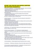 OSTOMY CARE UPDATED EXAM MANUAL QUESTIONS AND SOLUTIONS GUARANTEE 