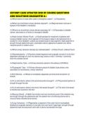 OSTOMY CARE UPDATED END OF COURSE QUESTIONS AND SOLUTIONS GUARANTEE