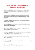 APEC 1600 TEST 2 QUESTIONS WITH ANSWERS 100&percnt; SOLVED 