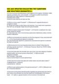 USA AAO UPDATED EVALUATION TEST QUESTIONS AND SOLUTIONS GUARANTEE