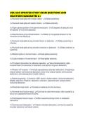 USA AAO UPDATED STUDY EXAM QUESTIONS AND SOLUTIONS GUARANTEE