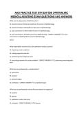 AAO PRACTICE TEST 6TH EDITION OPHTHALMIC MEDICAL ASSISTING EXAM QUESTIONS AND