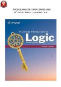 Full Test Bank&colon; A Concise Introduction to Logic&comma; 14th Edition &vert; Patrick J&period; Hurley & Lori Watson &vert; Complete Chapter-by-Chapter Coverage &vert; Verified Questions & Correct Answers &vert; Detailed Rationales &sol; Explanations &vert; Undergraduate & Graduate Level &vert; Updated 2