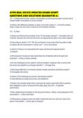 AYPO REAL ESTATE UPDATED EXAMS SCRIPT QUESTIONS AND SOLUTIONS GUARANTEE