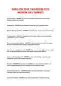 MANG 2790 TEST 1 QUESTIONS WITH ANSWERS 100&percnt; CORRECT 