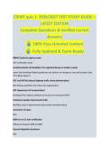 CIEMT Quiz 1 &ndash; EMT STUDY GUIDE 2026&sol;2027 COMPLETE QUESTIONS WITH VERIFIED CORRECT ANSWERS &vert;&vert; 100&percnt; GUARANTEED PASS &vert; NEWEST VERSION