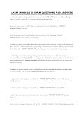 AASM MOCK 1 1-50 EXAM QUESTIONS AND ANSWERS
