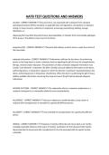AATB TEST QUESTIONS AND ANSWERS
