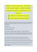 NREMT Practice Questions &ndash; EMT & PARAMEDIC STUDY GUIDE 2026&sol;2027 COMPLETE QUESTIONS WITH VERIFIED CORRECT ANSWERS &vert;&vert; 100&percnt; GUARANTEED PASS &vert; NEWEST VERSION