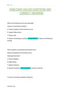NDEB EXAM &vert;SOLVED QUESTIONS AND  CORRECT ANSWERS