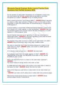 Minnesota Special Engineer Boiler License Practice Exam  Questions And Verified Answers 2026&period; 