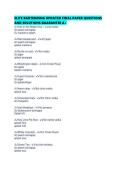 ELITE BARTENDING UPDATED FINAL PAPER QUESTIONS AND SOLUTIONS GUARANTEE 