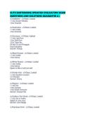 ELITE BARTENDING UPDATED EVALUATION EXAM QUESTIONS AND SOLUTIONS GUARANTEE