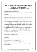 BUS 250 FINAL EXAM &vert; TOP SCORES MADE SIMPLE &vert; TRUSTED TEST SOLUTIONS&excl; QUALITY CONTENT YOU CAN RELY ON&excl;
