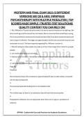 MIDTERM AND FINAL EXAM 2023 &lpar;5 DIFFERENT VERSIONS 500 QS & ANS&rpar; &sol;NRNP6645 PSYCHOTHERAPY WITH MULTIPLE MODALITIES &vert; TOP SCORES MADE SIMPLE &vert; TRUSTED TEST SOLUTIONS&excl; QUALITY CONTENT YOU CAN RELY ON&excl;