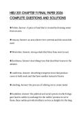 HIEU 201 CHAPTER 11 FINAL PAPER 2026 COMPLETE QUESTIONS AND SOLUTIONS