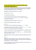 IEE 380 UPDATED FINALS EXAM QUESTIONS AND SOLUTIONS GUARANTEE